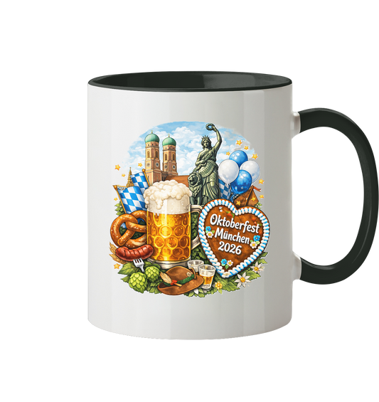 München Tasse "Oktoberfest 2026" | Design by Munich Palms - Tasse zweifarbig