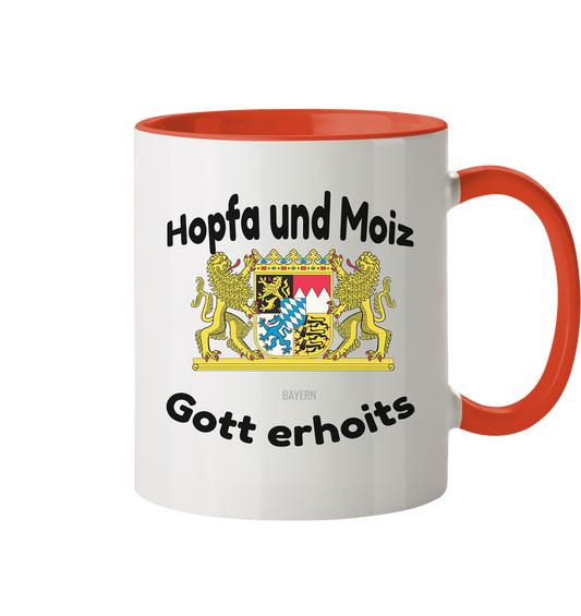 Hopfa and Moiz God erhoits - two-tone cup