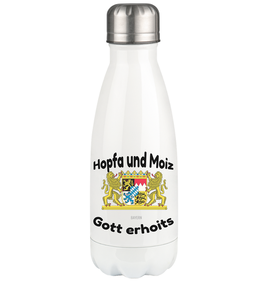 Hopfa und Moiz Gott erhoits  - Thermoflasche 350ml