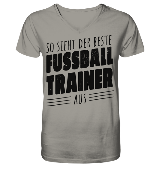 So sieht der Beste Fussball Trainer aus  - V-Neck Shirt