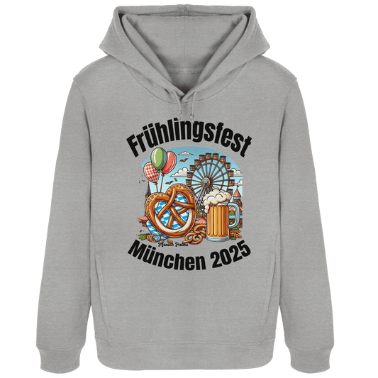 Frühlingsfest München 2025: Munich Palms Design - Womens Organic Hoodie B&C - Online Kaufhaus München