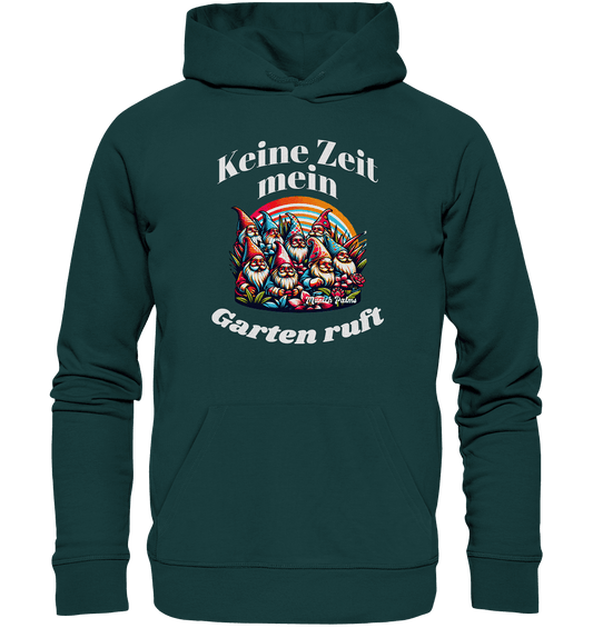 Gartenzwerge - Keine Zeit mein Garten ruft Design Munich Palms - Organic Hoodie - Online Kaufhaus München