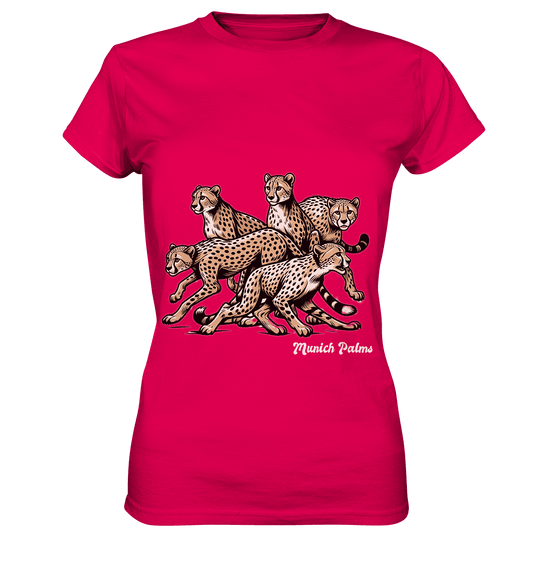 Geparden Rudel Design by Munich Palms - Ladies Premium Shirt - Online Kaufhaus München