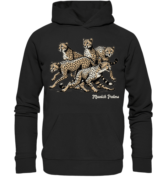 Geparden Rudel Design by Munich Palms - Organic Basic Hoodie - Online Kaufhaus München