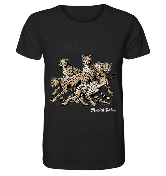 Geparden Rudel Design by Munich Palms - Organic Basic Shirt - Online Kaufhaus München