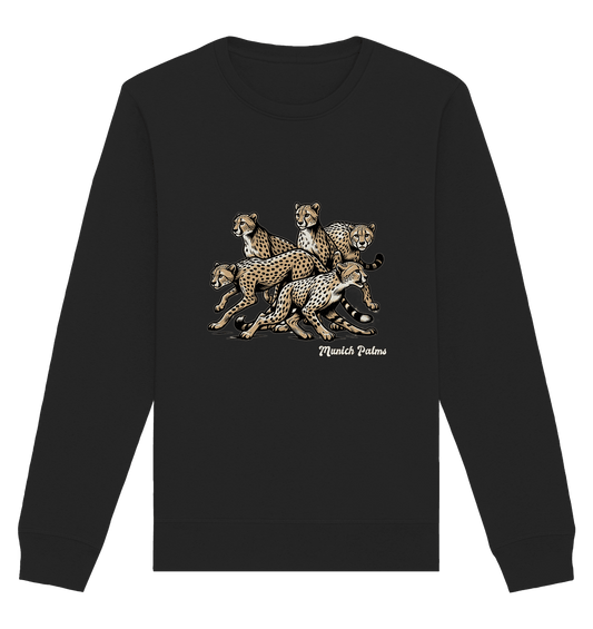 Geparden Rudel Design by Munich Palms - Organic Basic Unisex Sweatshirt - Online Kaufhaus München