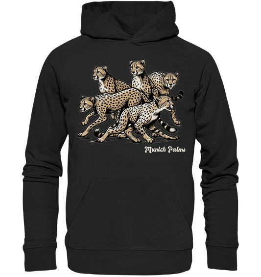 Geparden Rudel Design by Munich Palms - Organic Hoodie - Online Kaufhaus München