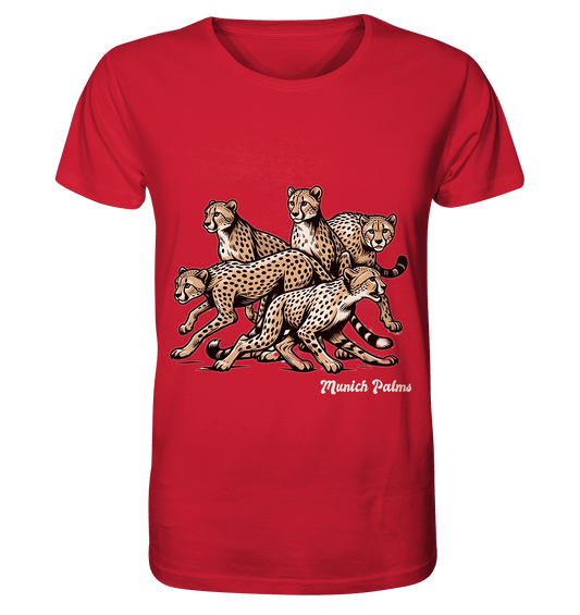 Geparden Rudel Design by Munich Palms - Organic Shirt - Online Kaufhaus München