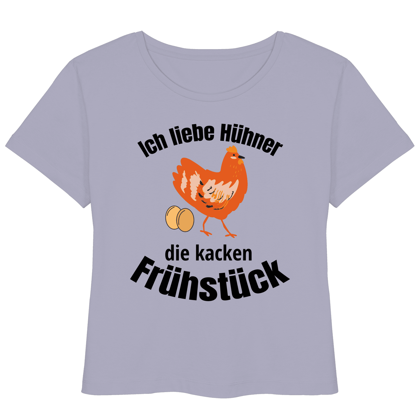 Ich liebe Hühner die kacken Frühstück - Womens Organic Lightweight T-Shirt - Online Kaufhaus München