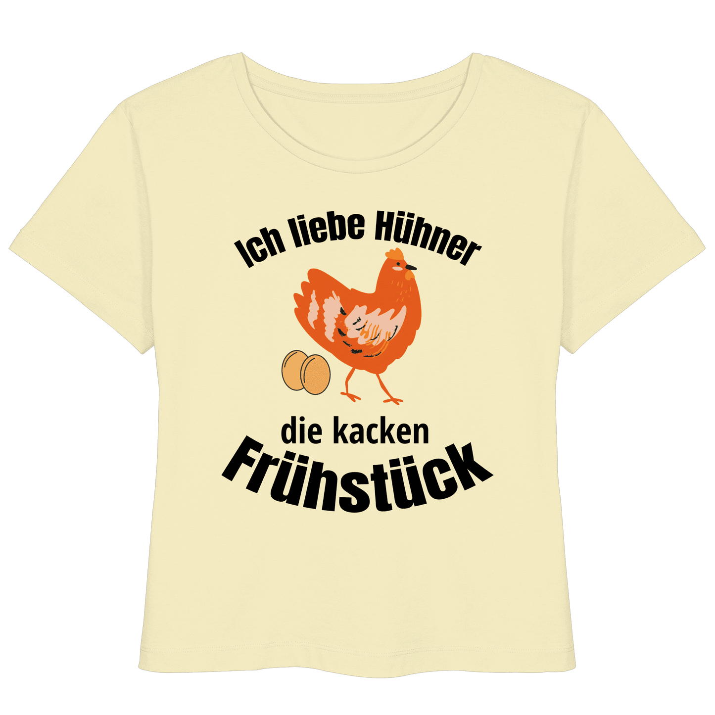 Ich liebe Hühner die kacken Frühstück - Womens Organic Lightweight T-Shirt - Online Kaufhaus München
