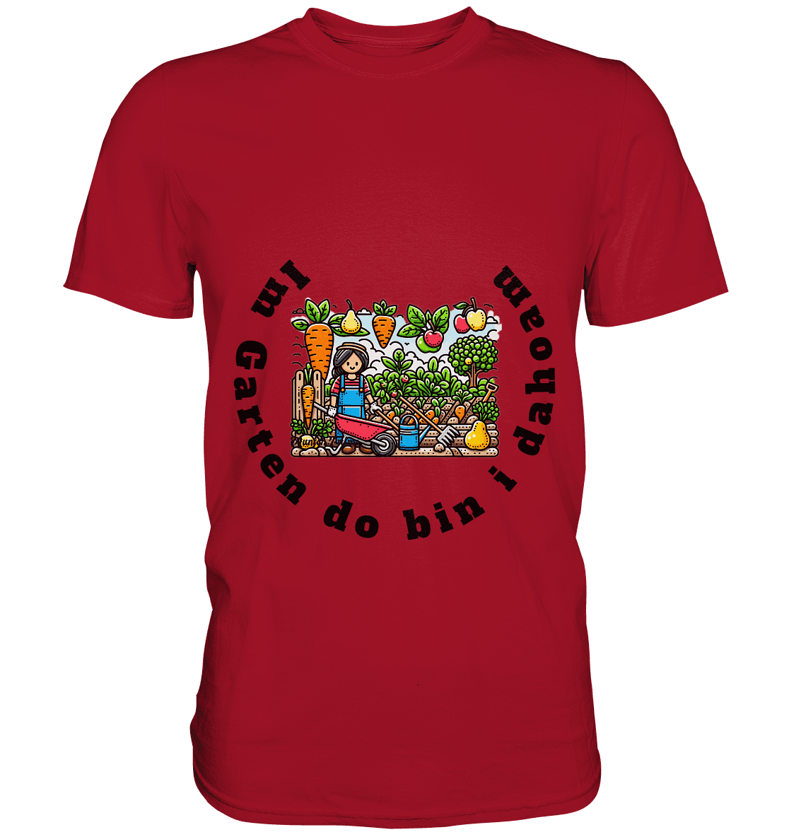 Im Garten da bin i dahoam -bayrisch -Design Munich Palms - Classic Shirt - Online Kaufhaus München