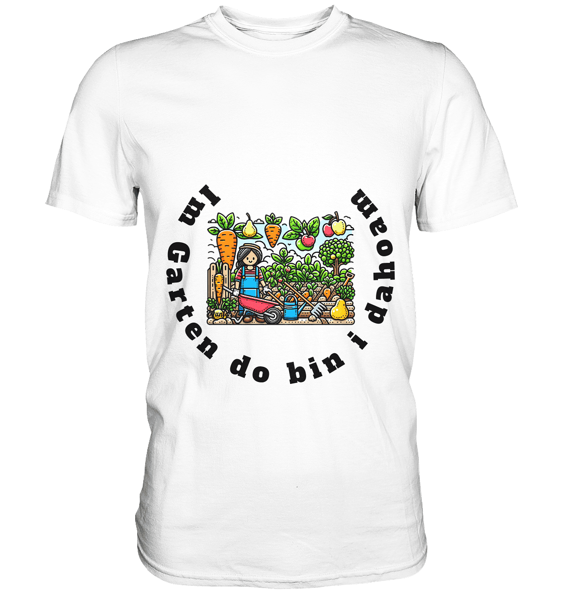 Im Garten da bin i dahoam -bayrisch -Design Munich Palms - Classic Shirt - Online Kaufhaus München