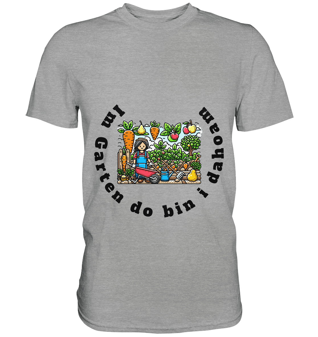 Im Garten da bin i dahoam -bayrisch -Design Munich Palms - Classic Shirt - Online Kaufhaus München