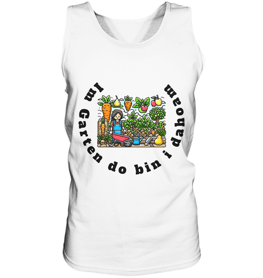 Im Garten da bin i dahoam -bayrisch -Design Munich Palms - Tank-Top - Online Kaufhaus München