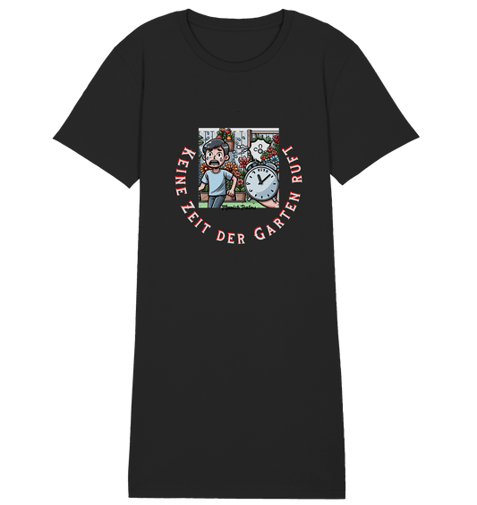 Keine Zeit der Garten ruft -Junge-Design by Munich Palms - Ladies Organic Shirt Dress - Online Kaufhaus München
