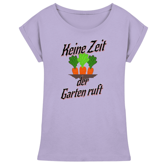 Keine Zeit der Garten ruft -Karotten - Womens Extended Shoulder T-Shirt - Online Kaufhaus München