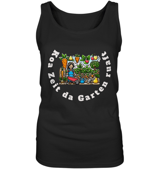 Koa Zeit da Garten ruaft -bayrisch - Design Munich Palms - Ladies Tank-Top - Online Kaufhaus München