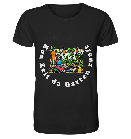 Koa Zeit da Garten ruaft -bayrisch - Design Munich Palms - Organic Basic Shirt - Online Kaufhaus München