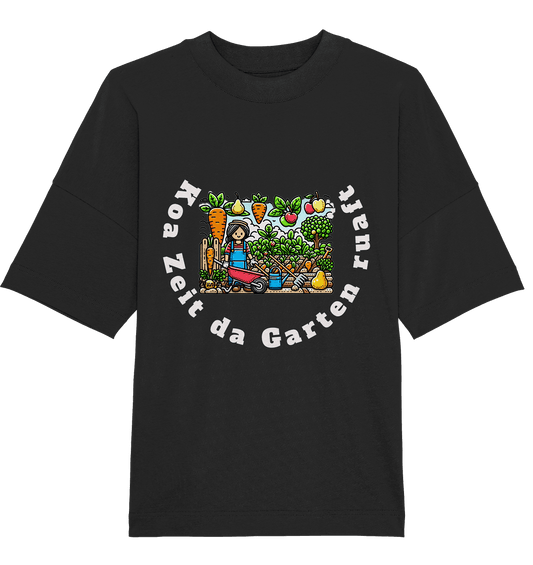 Koa Zeit da Garten ruaft -bayrisch - Design Munich Palms - Organic Oversize Shirt - Online Kaufhaus München