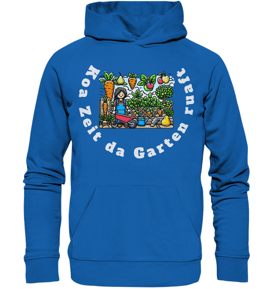 Koa Zeit da Garten ruaft -bayrisch - Design Munich Palms - Premium Unisex Hoodie - Online Kaufhaus München