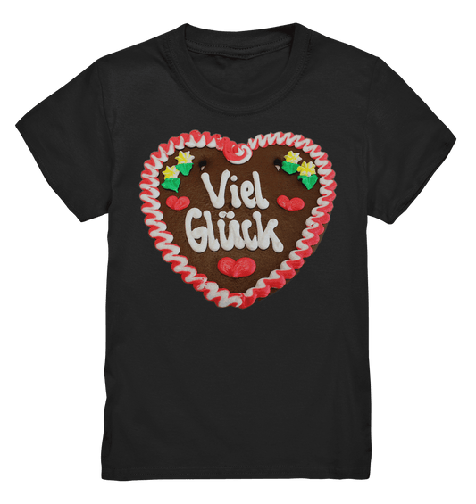 Lebkuchenherz Viel Glück - Kids Premium Shirt - Online Kaufhaus München