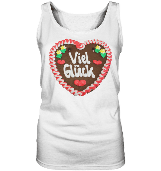 Lebkuchenherz Viel Glück - Ladies Tank-Top - Online Kaufhaus München
