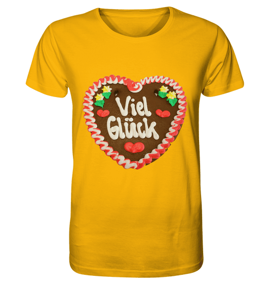 Lebkuchenherz Viel Glück - Organic Shirt - Online Kaufhaus München