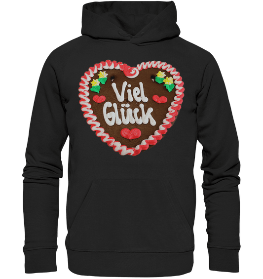 Lebkuchenherz Viel Glück - Premium Unisex Hoodie - Online Kaufhaus München