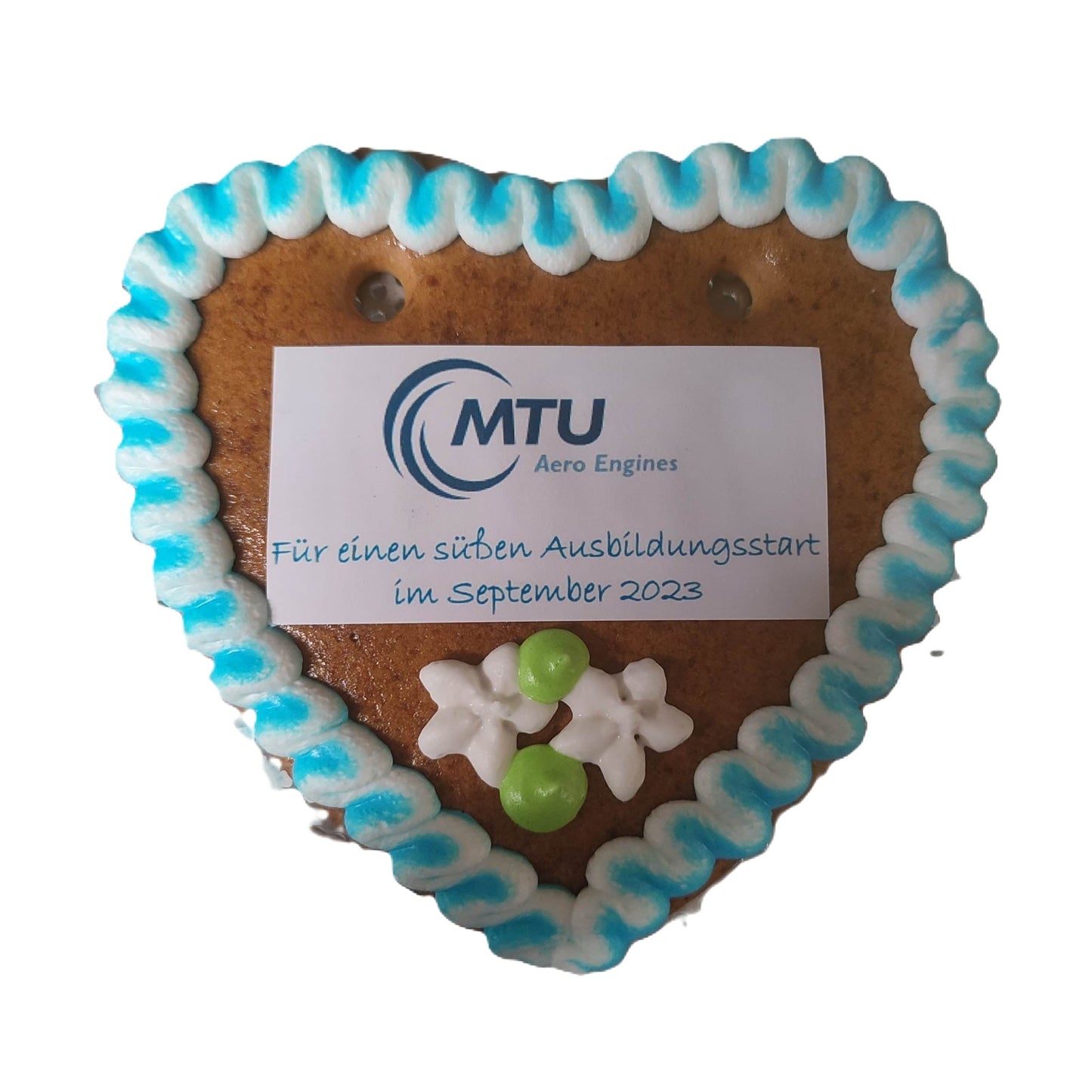 Lebkuchenherzen 13 cm mit Logo | Lebkuchenherzen-Fabrik - Lebkuchenherzen-Fabrik