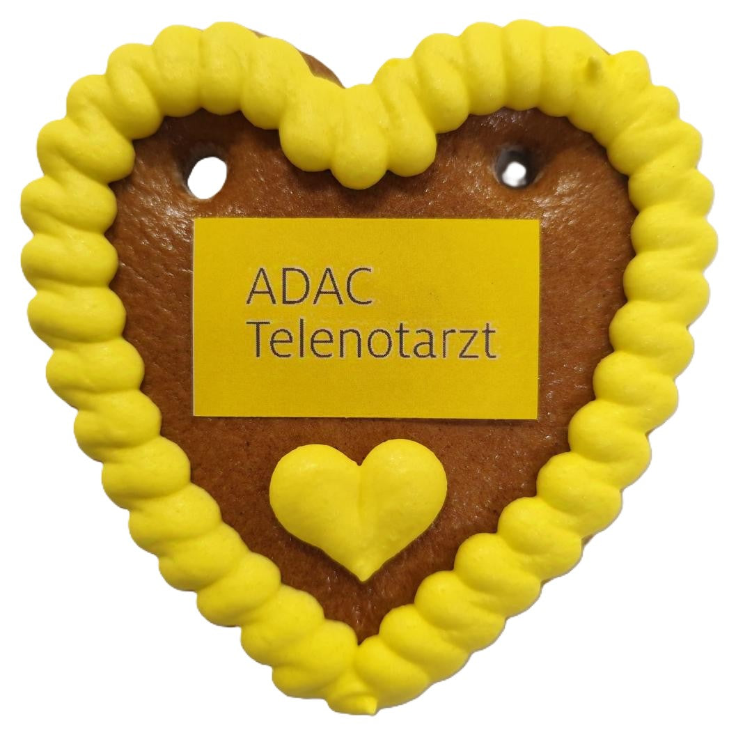 Lebkuchenherzen 10 cm mit Logo | Lebkuchenherzen-Fabrik - Lebkuchenherzen-Fabrik