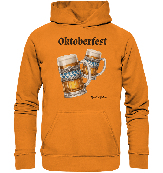 Oktoberfest Maßkrüge mit bayrischer Raute Design by Munich Palms - Basic Unisex Hoodie - Online Kaufhaus München