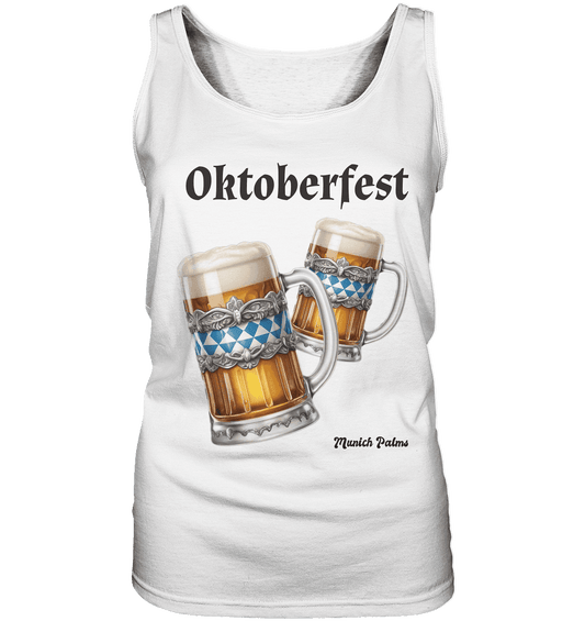 Oktoberfest Maßkrüge mit bayrischer Raute Design by Munich Palms - Ladies Tank-Top - Online Kaufhaus München