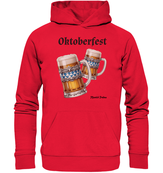 Oktoberfest Maßkrüge mit bayrischer Raute Design by Munich Palms - Premium Unisex Hoodie - Online Kaufhaus München
