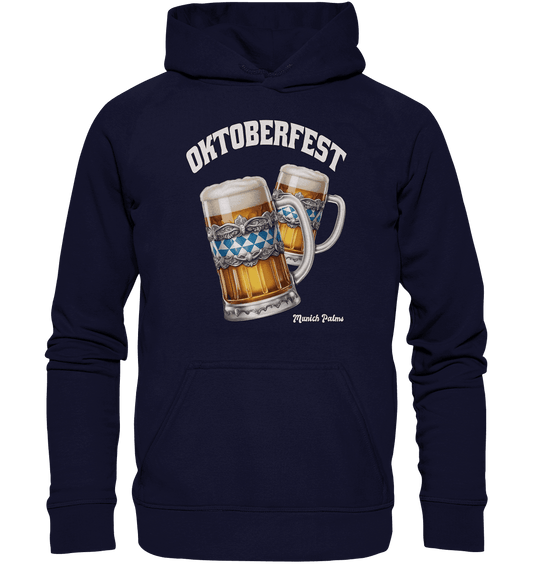 Oktoberfest Maßkrüge mit bayrisches Design by Munich Palms - Basic Unisex Hoodie - Online Kaufhaus München