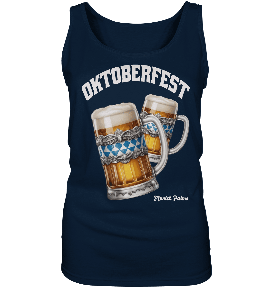Oktoberfest Maßkrüge mit bayrisches Design by Munich Palms - Ladies Tank-Top - Online Kaufhaus München