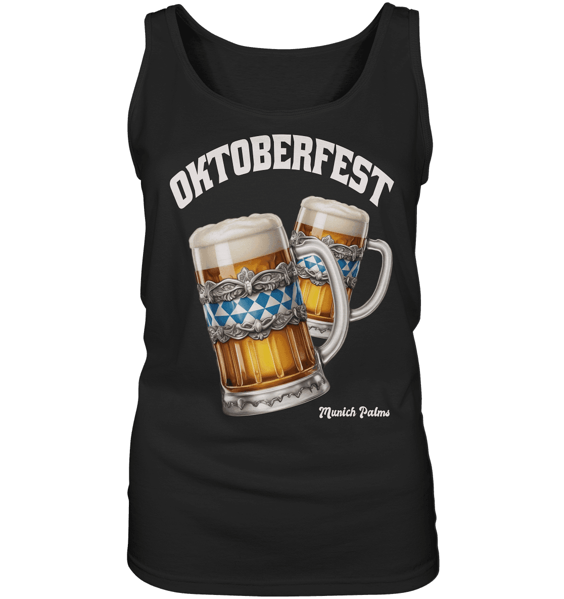 Oktoberfest Maßkrüge mit bayrisches Design by Munich Palms - Ladies Tank-Top - Online Kaufhaus München