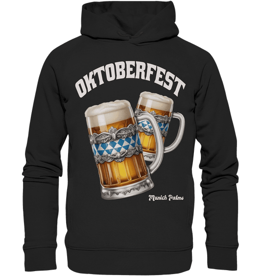 Oktoberfest Maßkrüge mit bayrisches Design by Munich Palms - Organic Fashion Hoodie - Online Kaufhaus München