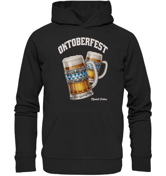 Oktoberfest Maßkrüge mit bayrisches Design by Munich Palms - Premium Unisex Hoodie - Online Kaufhaus München
