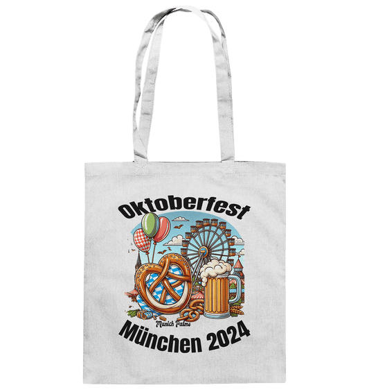 Oktoberfest München 2024 lizensiert , Design Munich Palms - Baumwolltasche - Online Kaufhaus München