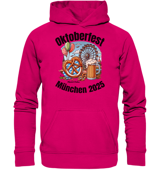 Oktoberfest München 2025 : Munich Palms Design - Basic Unisex Hoodie - Online Kaufhaus München