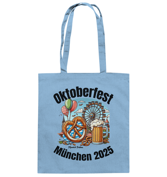 Oktoberfest München 2025 : Munich Palms Design - Baumwolltasche - Online Kaufhaus München