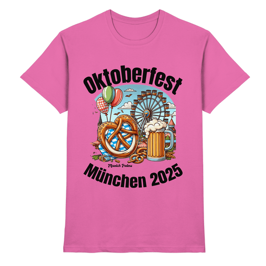 Oktoberfest München 2025 : Munich Palms Design - Heavy Cotton T-Shirt - Online Kaufhaus München
