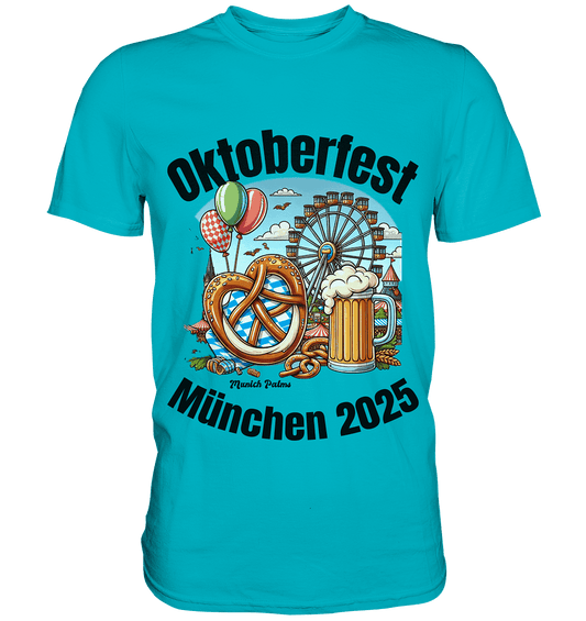 Oktoberfest München 2025 : Munich Palms Design - Premium Shirt - Online Kaufhaus München