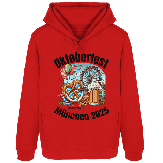 Oktoberfest München 2025 : Munich Palms Design - Womens Organic Hoodie B&C - Online Kaufhaus München