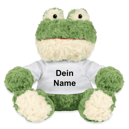 Plüschfrosch mit Deinem Wunschtext - Namen - Online Kaufhaus München