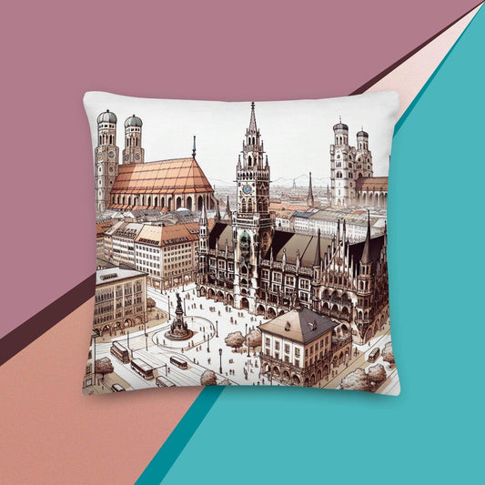 Premium-Kissen mit Motiv München - Online Kaufhaus München