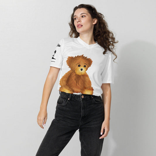 Recyceltes Unisex-Trikot mit Allover-Druck Bär Design by Munich Palms - Online Kaufhaus München