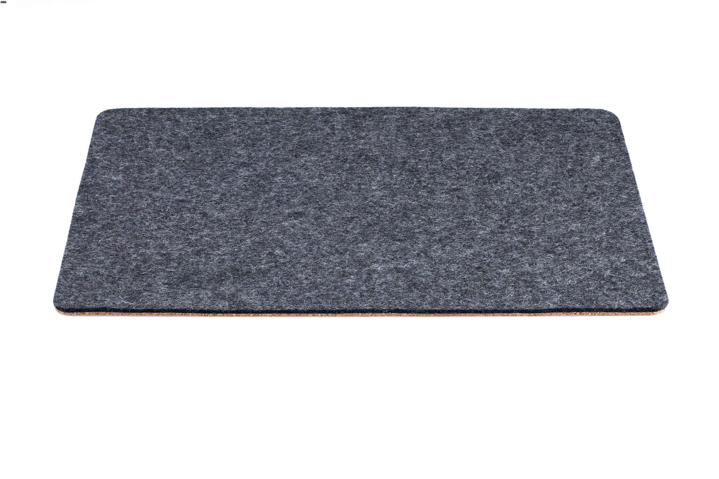 Unterlage für MacBooks aus Filz und Kork | 26 x 38 cm | anthrazit