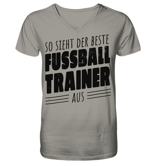 So sieht der Beste Fussball Trainer aus - V-Neck Shirt - Online Kaufhaus München