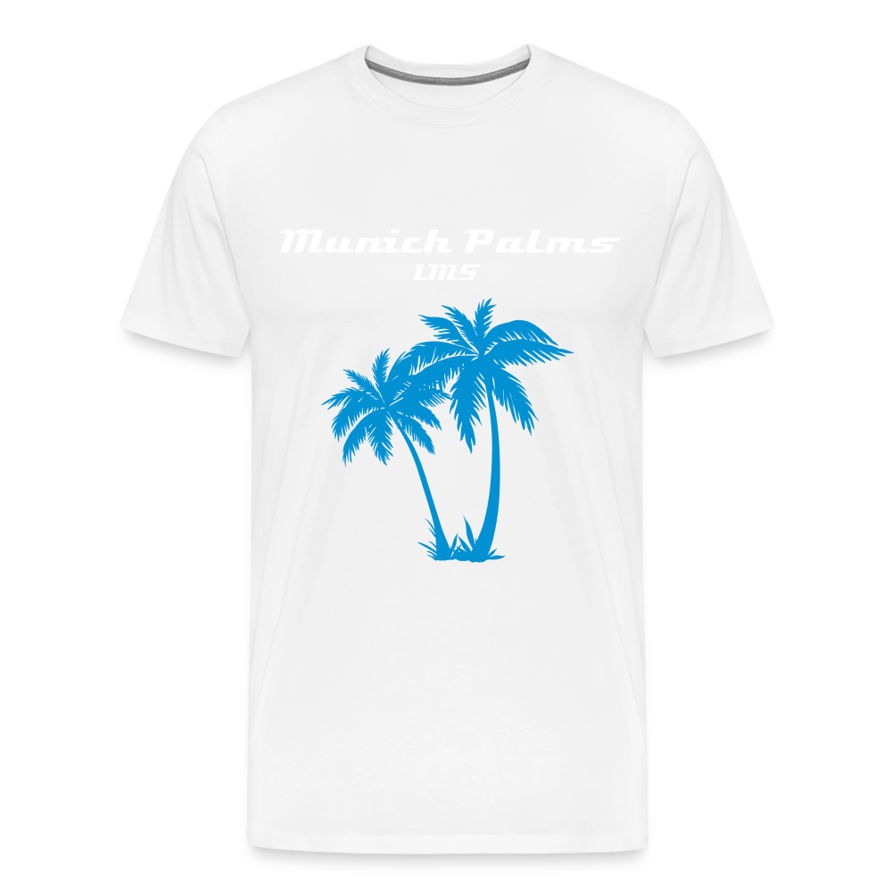 Männer Premium T-Shirt Munich Palms Design - weiß